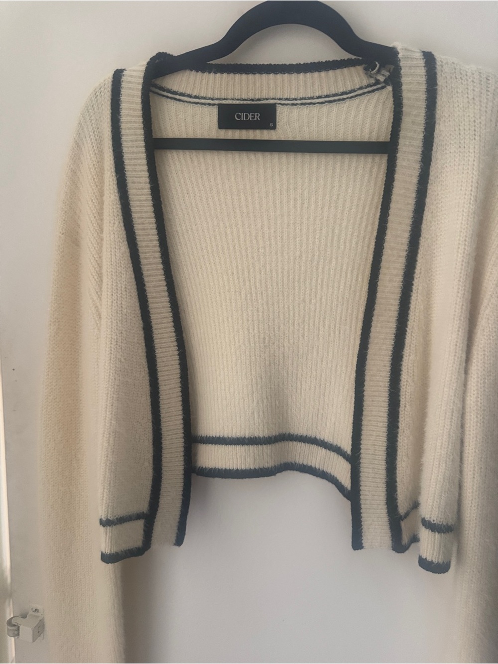 Cider Cream Open-Front Cardigan and matching crop top - NWOT